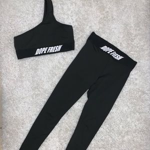 Real Dope Fresh sports bra and tights set